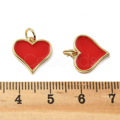 Brass Enamel Charms KK-R229-06G-01-1