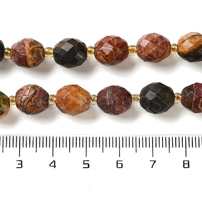 Natural Picasso Jasper/Polychrome Jasper Beads Strands G-N342-149I-28-1