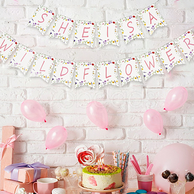 Paper Flower Hanging Party Decoration AJEW-SP0003-90-1