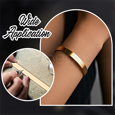 6Pcs Stainless Steel Blank Cuff Bangles MAK-BBC0001-32P-1