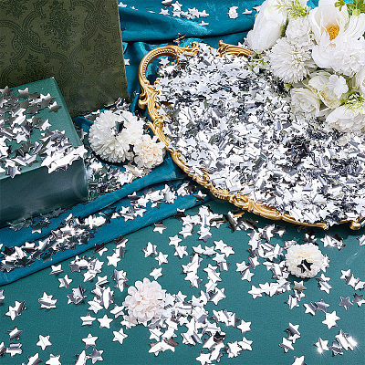 150g PET Plastic Star Confetti DIY-HY0003-66B-1