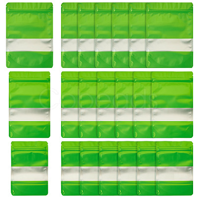 18Pcs 3 Styles PE Resealable Bags with Window OPP-TAD0001-01C-1