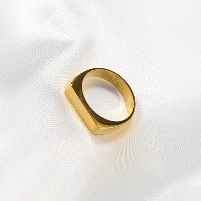 Rectangle 304 Stainless Steel Finger Rings for Men FS-WGDBD74-02-1