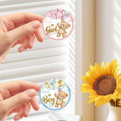 Flat Round Self-Adhesive Stickers DIY-WH0928-002-1