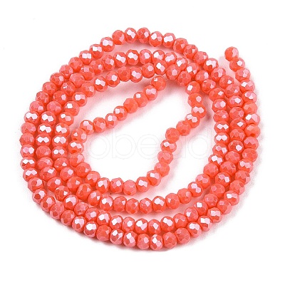 Electroplate Glass Beads Strands EGLA-A044-P1mm-A21-1