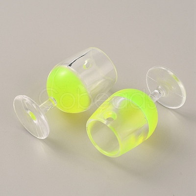 Transparent Resin Pendants RESI-WH0026-48G-1
