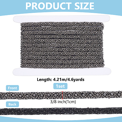 4.6Yards Resin Beaded Trim OCOR-FG0003-44A-1