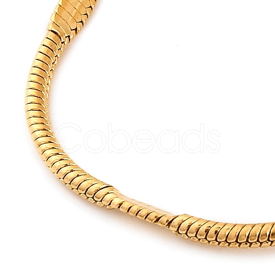304 Stainless Steel Round Snake Chain Necklaces for Women NJEW-G140-11G-1