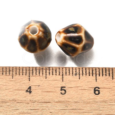 Vintage Style Glazed Ceramic Porcelain Beads PORC-H013-01-06-1