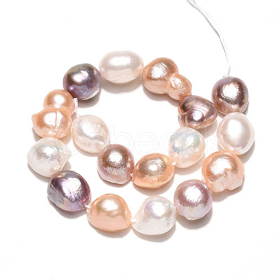 Natural Cultured Freshwater Pearl Beads Strands PEAR-N014-09A-1