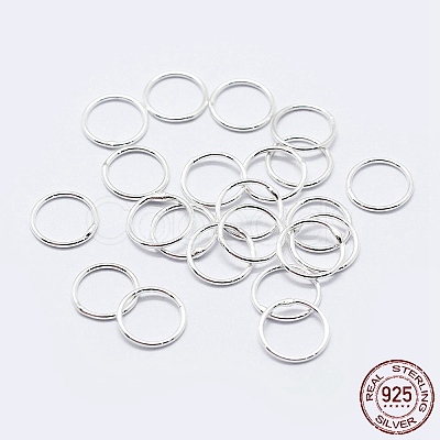 925 Sterling Silver Soldered Closed Jump Rings STER-F036-03S-0.7x5-1