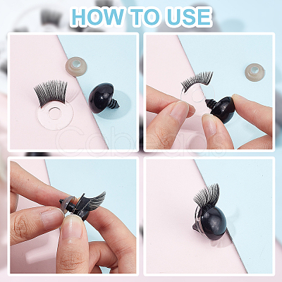 20Pcs Doll Eyelashes Strips DIY-PH0010-26-1