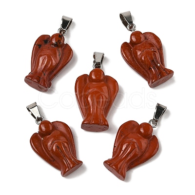 Natural Red Jasper Pendants G-B127-10P-11-1