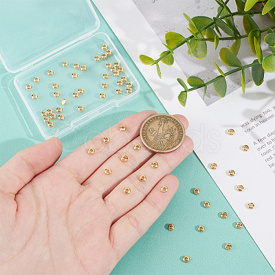 60Pcs Brass Beads KK-UN0003-15-1