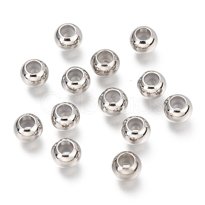 201 Stainless Steel Beads LS-STAS-F145-06P-E-1