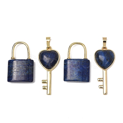 Dyed Natural Lapis Lazuli Beaded Pendants GG-CBA9389-04T-1