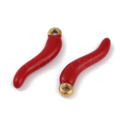 Ion Plating(IP) 304 Stainless Steel Enamel Pendants STAS-Z094-01C-1