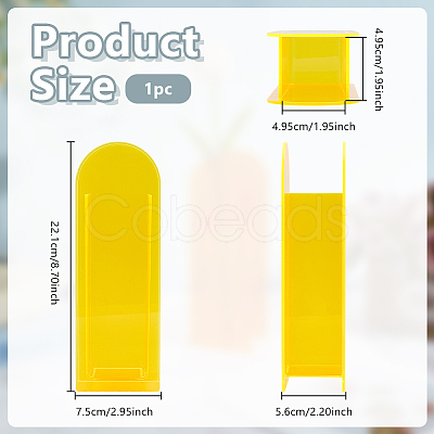 Rectangle Acrylic Vases Display Decorations AJEW-WH0816-557C-1