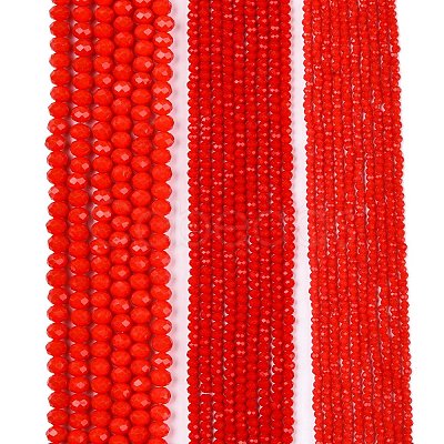 Opaque Solid Color Imitation Jade Glass Beads Strands EGLA-A044-P6mm-D22-1