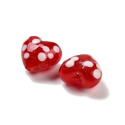 Handmade Lampwork Enamel Beads LAMP-B030-02B-01-1