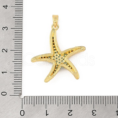 Ocean Brass & Rhinestone Pendants RB-CBA4B36-04G-01-1