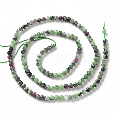 Natural Ruby in Zoisite Beads Strands G-S362-109B-1