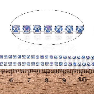 Iron & ABS Plastic Imitation Pearl Tennis Chains CH-Q006-01A-12-1