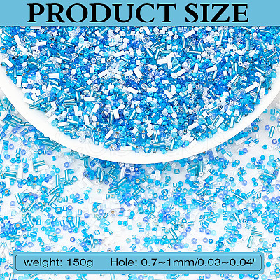 150G Glass Seed Beads SEED-ME0001-03A-1