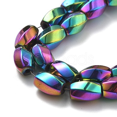 Electroplated Synthetic Magnetic Hematite Beads Strands G-P545-G01-02B-1