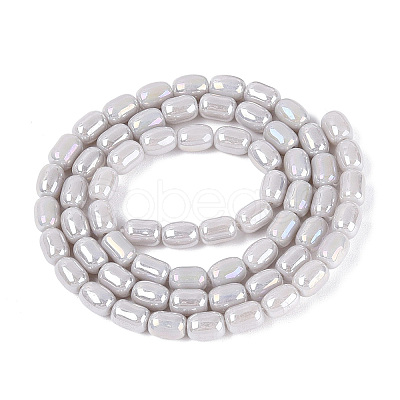 Electroplate Opaque Glass Beads Strands EGLA-Q132-03A-C01-1