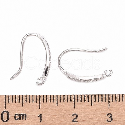 Anti-Tarnish Rhodium Plated 925 Sterling Silver Earring Hooks LS-STER-K168-096P-1