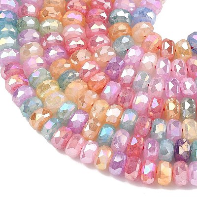 Imitation Jade Glass Beads Strands EGLA-F167-03B-01-1
