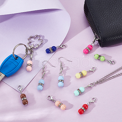 Acrylic Pendant Locking Stitch Markers HJEW-PH02084-1