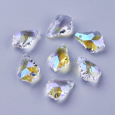 Faceted Glass Pendants X-GLAA-F068-C27-01-1