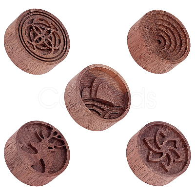 5Pcs 5 Styles Column Wood Aromatherapy Diffuser DIY-UN0008-23-1