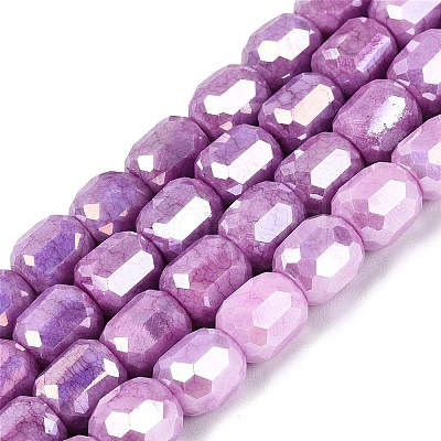 Anti-Tarnish Electroplate Glass Beads Strands EGLA-N027-03A-11-1