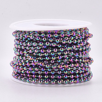 Ion Plating(IP) 304 Stainless Steel Ball Chains X1-CHS-F009-01D-M-1