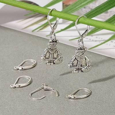 925 Sterling Silver Leverback Earring Findings STER-T002-227S-1