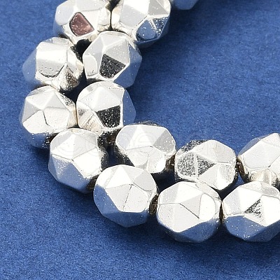 Electroplated Synthetic Non-Magnetic Hematite Beads Strands G-U003-09-1