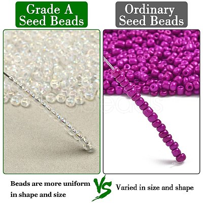 12/0 Grade A Round Glass Seed Beads X-SEED-Q010-F533-1