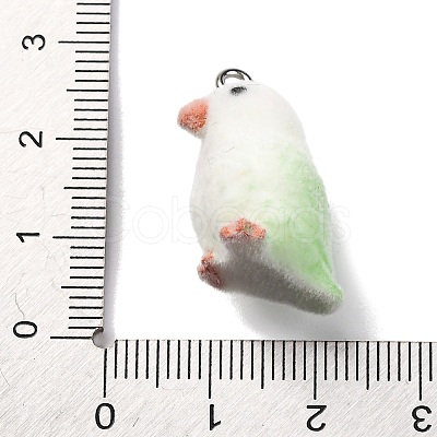 Flocky Resin Pendants RESI-Q011-03B-1
