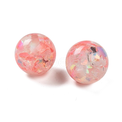 Transparent Resin with Paillette Beads RESI-G110-01G-1
