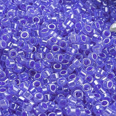 Electroplate Transparent Glass Seed Beads SEED-S042-16A-06-1
