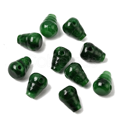 Natural Myanmar Jade Dyed 3 Hole Guru Beads G-C283-02-1