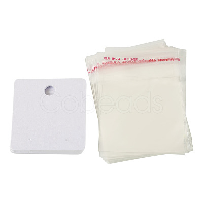20Pcs Paper Earring Display Cards CDIS-TADJ0002-01B-1