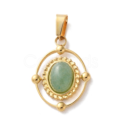 Natural Green Aventurine Pendants STAS-C120-14G-09-1