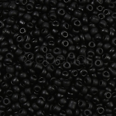 Frosted Opaque 8/0 Glass Seed Beads X-SEED-R029-3mm-A07-1