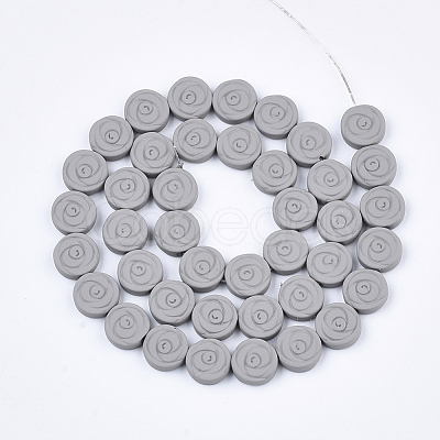 Spray Painted Non-magnetic Synthetic Hematite Beads Strands G-T124-33B-1