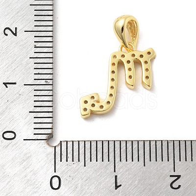 925 Sterling Silver Micro Pave Clear Cubic Zirconia Pendants LS-STER-Z012-06G-02-1