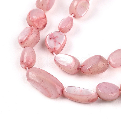 Natural White Shell Beads Strands SHEL-N036-21G-1